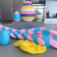 STL-Files-Easter-Sliding-Fidget-Eggs-On-Kitchen-Island.png Easter Egg Sliding Fidgets - 2 Easter Eggs STL File