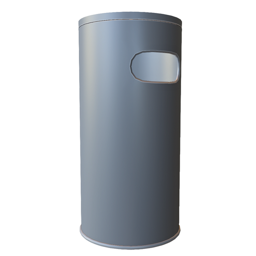 Cylindrical Storage Bin with Side Handle