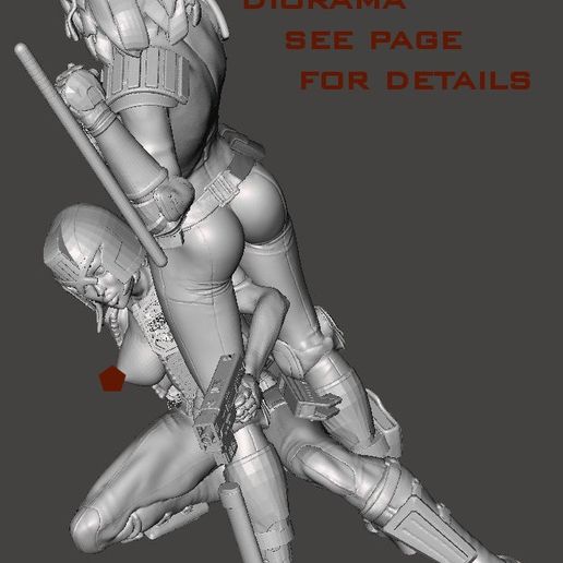 together7.jpg Download free STL file We are the Law- Judge Anderson Torso Free Model 5 – by SPARX • Object to 3D print, SparxBM