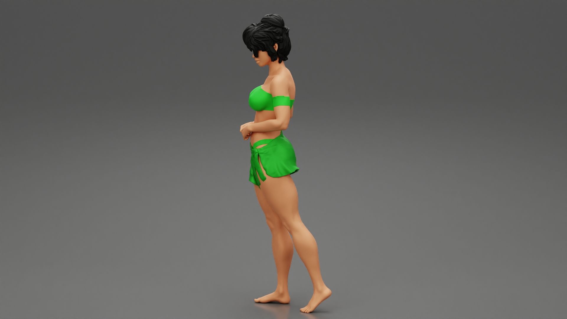 Girl-05.jpg 3D file Sexy Bikini Girl on a Beach 3D Print Model・3D printer model to download, 3DGeshaft