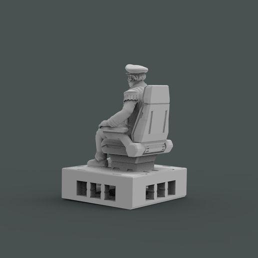 🪑 CAPTAIN CHAIR CREW FOR 3D PRINTING・ STL File for 3D printing・Cults
