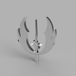 afe2c16d-678f-41f5-8e68-a2b4421833ae.png STL file X-Mas Jedi Order Tree Topper・Model to download and 3D print, Scarsone