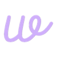 w-Lowercase.stl First name to personalize