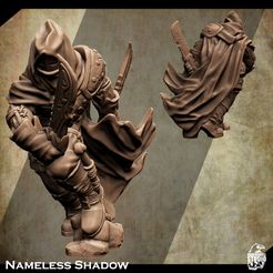 3d-printable-assassin-miniature-2.jpg Support Free Assassin Miniature Nameless Shadow