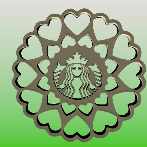 Starbucks Coaster 3D model