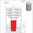 VERSION-D.jpg Airsoft Silencer Suppressor for M4 Ar15 Birdcage Flash hiders (no supports, one piece!))