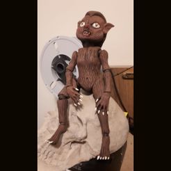 Wolfdoll.jpg STL file Howling Moon Child Doll・Model to download and 3D print