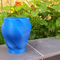 191344049_3947965715314761_8342946116847967883_n.jpg STL file Flower Pot twisted octogone / Pot de fleur octogone tordu・3D printing idea to download