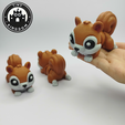 Flexi-Tiny-Squirrel,-P2.png Flexi Tiny Squirrel, figura fidget articulada, versión llavero incluida, 3mf incluidos