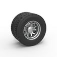 1.jpg Diecast Rear custom wheel of semi truck Version 15 Scale 1:25