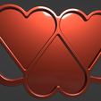 Capture2.png 3 Hearts Tray - CNC Files for Wood