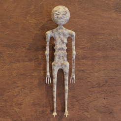 MXA.png STL file Mummified alien!・3D printer model to download