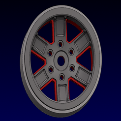 KRusher_3d.png STL-Datei KRusher 1.9 Beadlock-Räder kostenlos・3D-druckbares Modell zum herunterladen