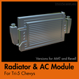 Cover-1.png 1/25 scale Radiator & AC Module for Tri-5 Chevys (AMT and Revell versions included)