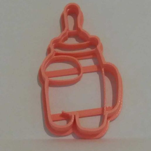 AMONG US COOKIE CUTTER - CREWMAN WITH LID - 3D model önizlemesi