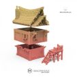 1000X1000-Gracewindale-cottageb1-parts.jpg STL file Modular Settler's Cottage・Model to download and 3D print
