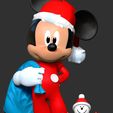 Close.jpg 3D file Santa Mickey Mouse・3D printing design to download