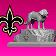 fhfh.png NFL - New Orleans Saints Masscot statue - 3d Print