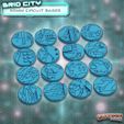 Grid-City-_55mm-Bases.jpg Grid City - Sci-fi Circuit Bases 25-90mm BUNDLE