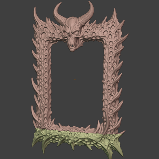 🖼️ Demon Trypophobia Picture Frame・ STL File for 3D printing・Cults