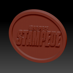One piece Stempede02.png Бесплатный STL файл Medaillon One Piece Stampede・Дизайн 3D принтера для загрузки, edbo