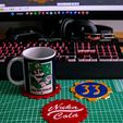 SAM_0486-6.jpg Fallout Series Coasters - Vault 33 Gear & Nuka Cola Bottle Cap