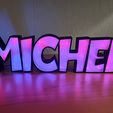 IMG_20220410_135517.jpg Lámpara LED con nombre - Nombre Michel