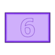 Plaque-6.stl Plate Number 6