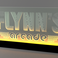 test2.png STL file Plexi Flynn's Arcade Deco・3D printing design to download, ian57
