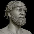 01.jpg 3D portrait of Anthony Davis with finals look 3D print model