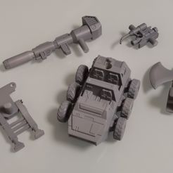 op01.jpg Container Pack and Weapons for WFC SIEGE / EARTHRISE Optimus Prime