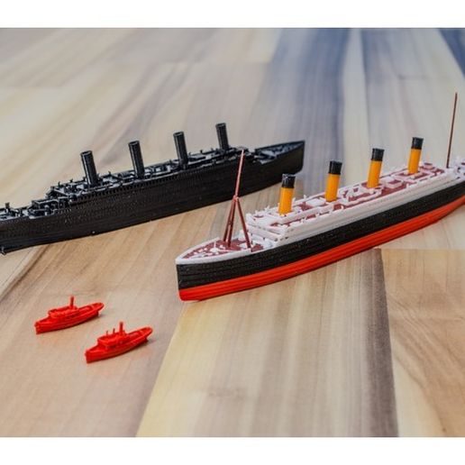 Free STL File RMS TITANIC - Scale 1/1000・3D Printer Design To Download ...