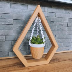 IMG_20230311_102934.jpg Free STL file Hanging Planter・3D printing design to download