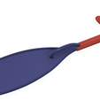 paddle_v15 v3-00.png A real paddle oar rowing boat kayak canoe piragua model_v15 for3d print and cnc