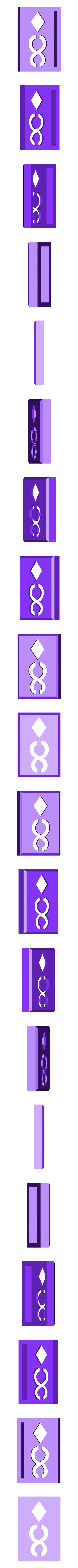 BlockDiamonds08.stl Player Card Tiles with Transforming Box