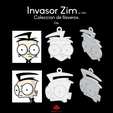 Invasor ZiM.... Coleccidén de llaveros. Dib. Invader Zim - Set of 26 keychains (Invader Zim Set of 26 keychains)