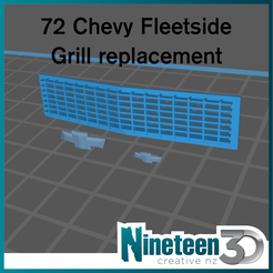 Cults-page.png STL file 72 Chevy Fleetside Grill Replacement・3D printer model to download
