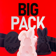 Pack-2-1.png Free STL file BIG PACK Easter Cookies mold・3D print design to download