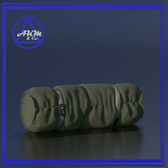 sleeping-bab-001.png Archivo STL gratis 1/24 Saco de dormir/Swag・Modelo para descargar y imprimir en 3D