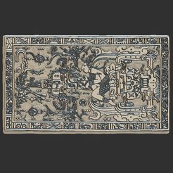 lapida3.jpg Fichier STL Pierre tombale mortuaire de Pakal・Design imprimable en 3D à télécharger