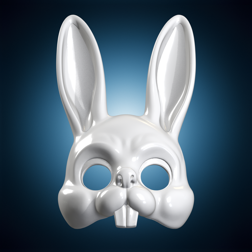 Rabbit Mask 3D Print Model