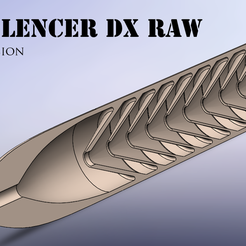 Silencer_Long_Raw_TV.png Free 3D file Airgun Silencer DX Raw・3D printable model to download