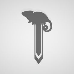 Captura1.png STL-Datei LESEZEICHEN / LESEZEICHEN / MARKENSEITE / CHAMÄLEON / CAMALEON・Vorlage für 3D-Druck zum herunterladen