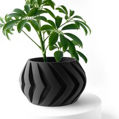 misprint-8762.jpg The Manse Planter Pot with Drainage | Modern and Unique Home Decor for Plants and Succulents  | STL File