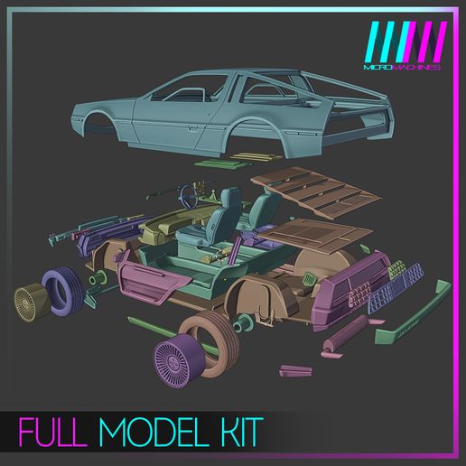 DMC012.jpg Delorean Full Model Kit 1/24