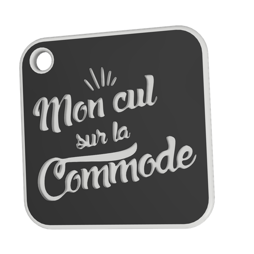 Keychain "My ass on the dresser 3D model