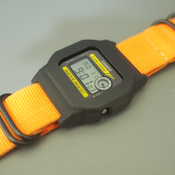 Free 3D file Casio F-91W watch strap ⌚・3D printer design to download・Cults