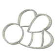 bee.png Bee cookie cutter