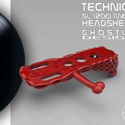 GhostlyHeadShell-MK2.jpg Free STL file GHOSTLY Technics SL1200 MK2 HeadShell・3D printing idea to download, BonGarcon