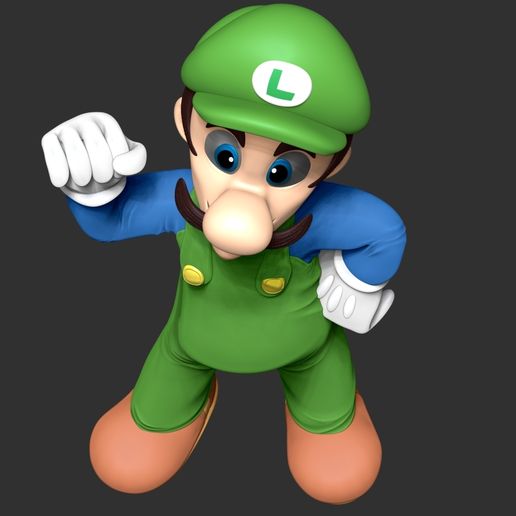 🎮 Luigi The Super Mario・ 3D File for ・Cults